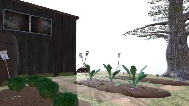 Old Allotment 3D Model