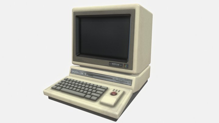 Retro Computer | 3D Model and Textures 3D Model