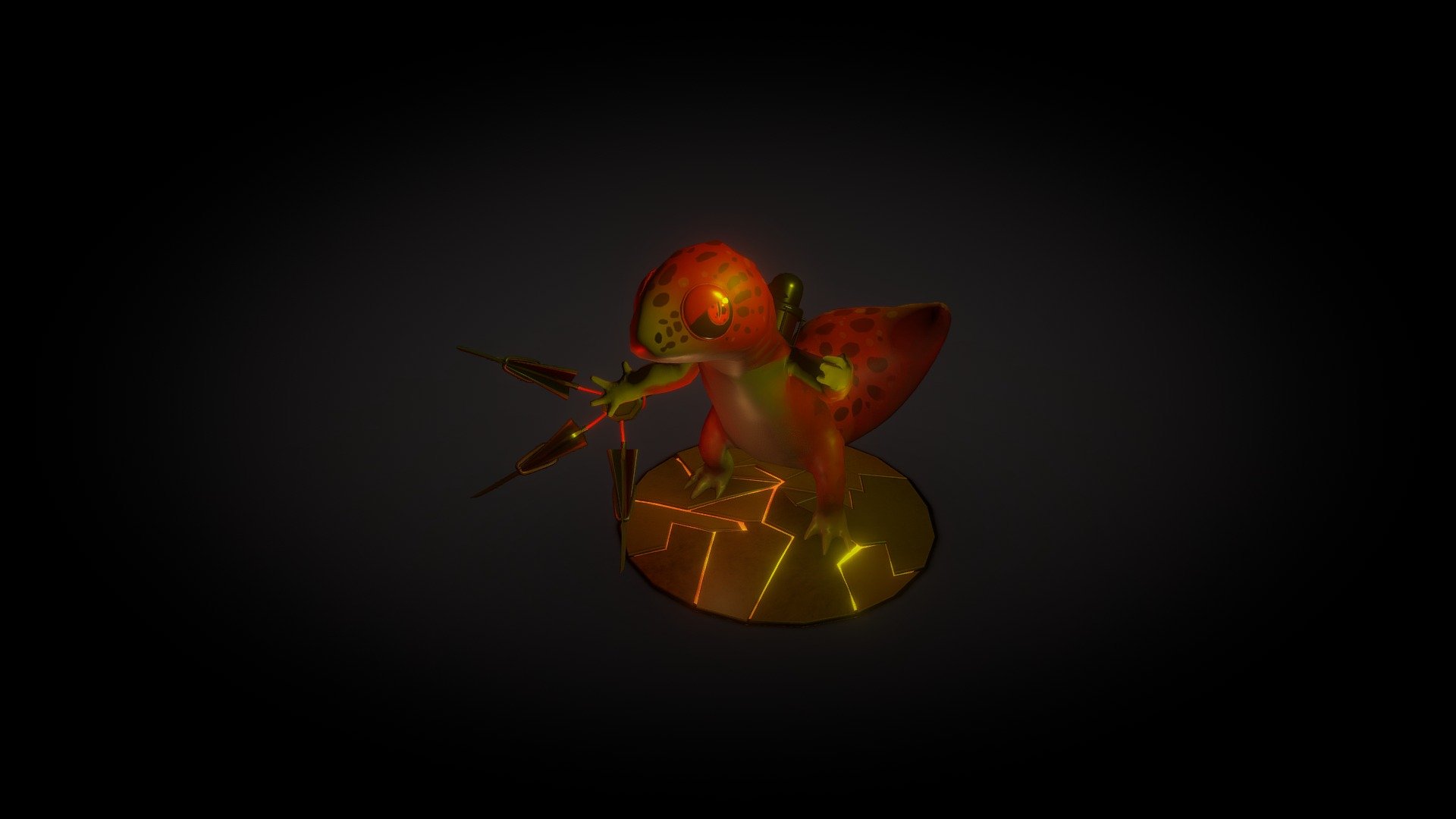 FinishedGeeko - 3D model by Deaken (@DeakenP) [2431937] - Sketchfab