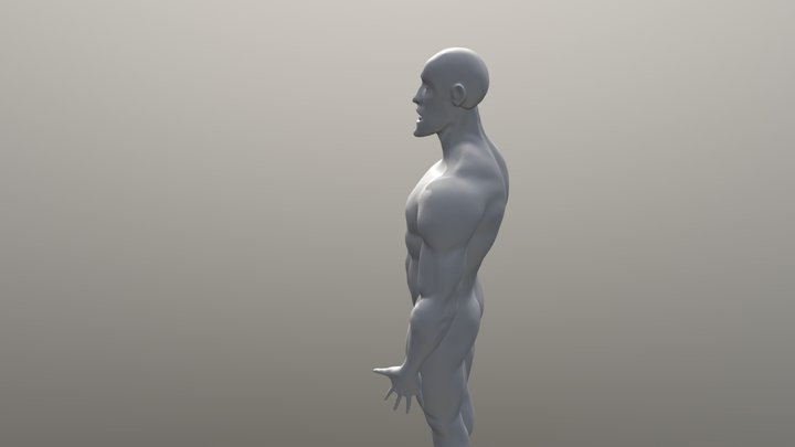 Strong man 3D Model