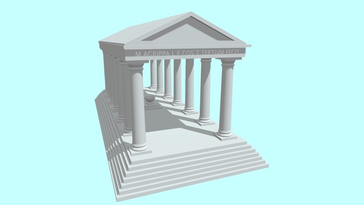 Doric Pillar 3D Model