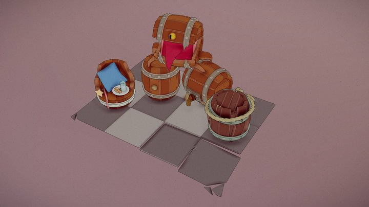 Five Faces of THE BARREL – Gratis 3D-model STL