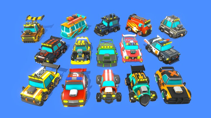 Super Cars Pack 3D Model