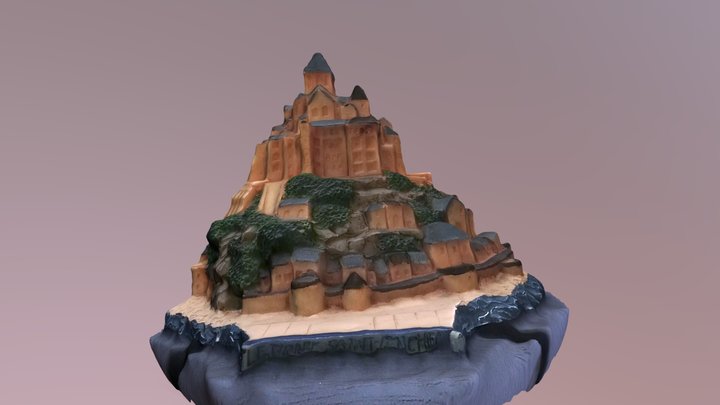 Tirelire représentant le Mont-Saint-Michel 3D Model