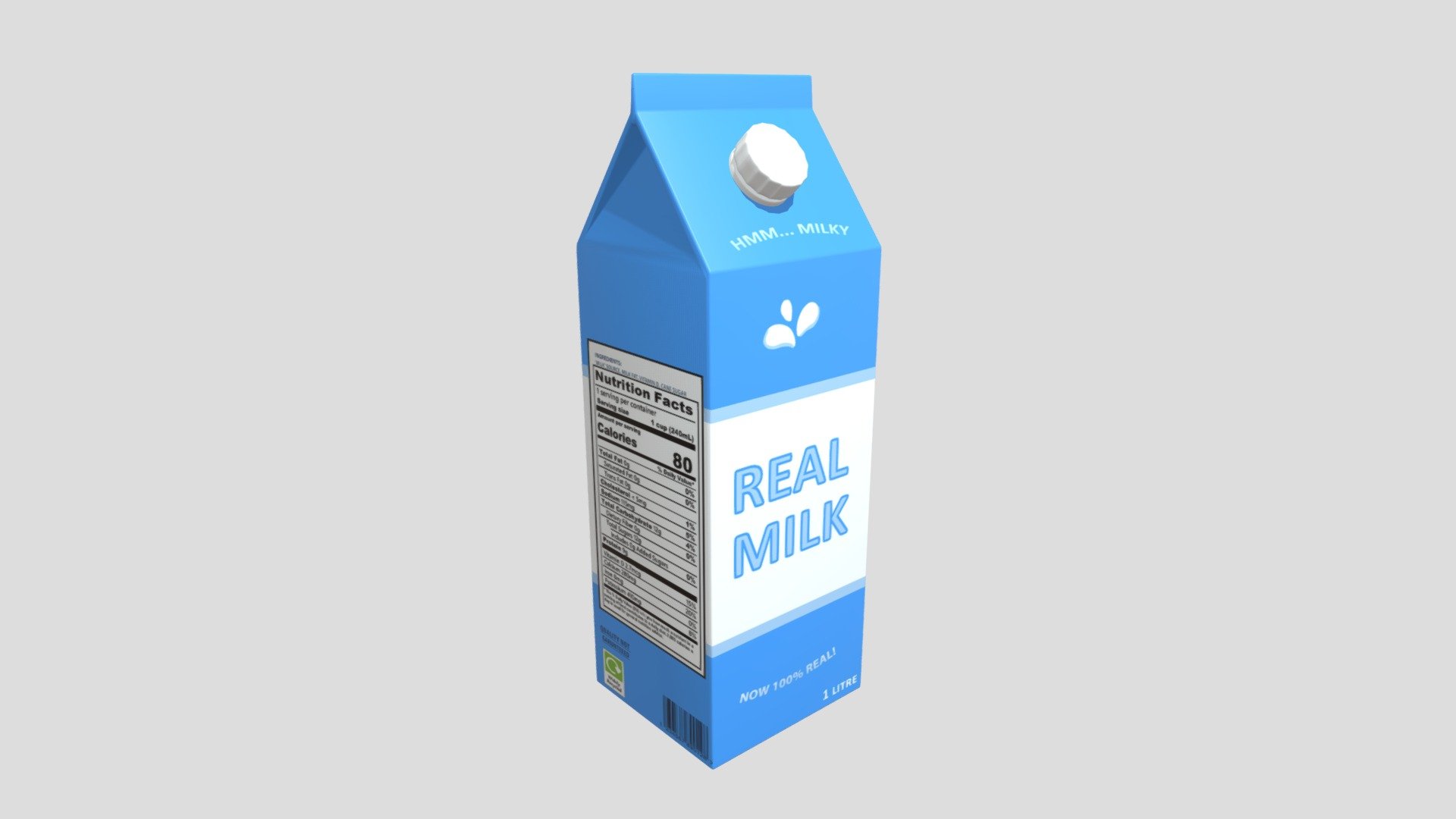 Milk Carton - Download Free 3D model by mootiff [24373fd] - Sketchfab