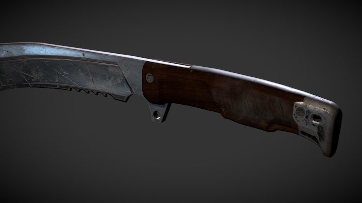 Kukri Knife 3D Model