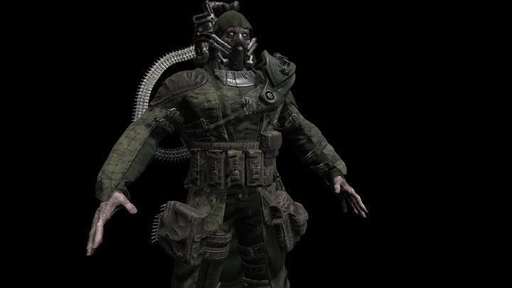 Mutant Soldier Heavy 3D Model