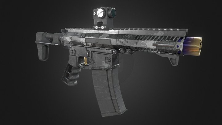 SLR Rifle 3D Model