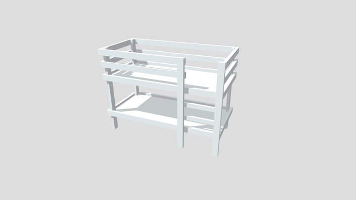 雙層床/Bunk bed 3D Model