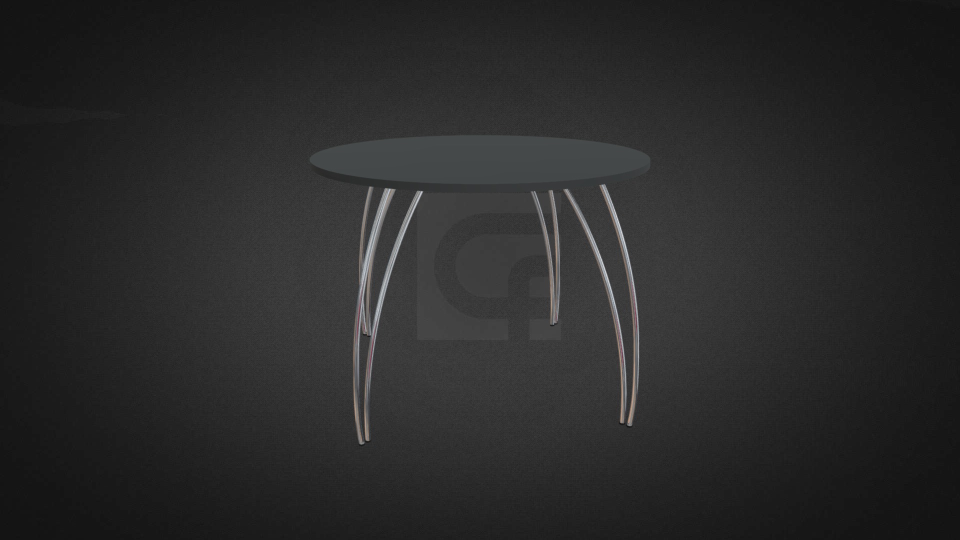 3D model Spider Meeting Hire - This is a 3D model of the Spider Meeting Hire. The 3D model is about a round white table with a white circle on it.