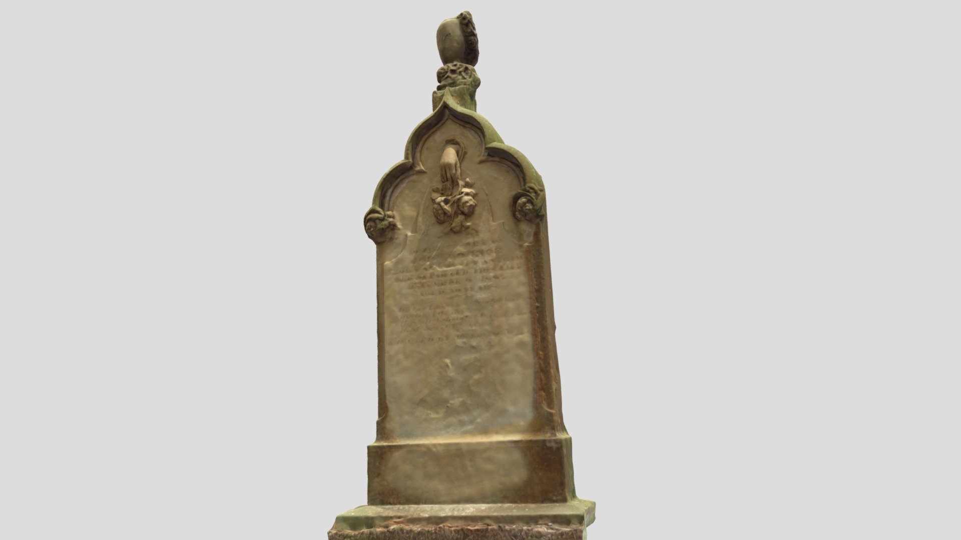 Carved headstone - Rookwood Cemetery  Sydney.