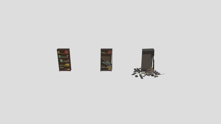 Bookcases 3D Model