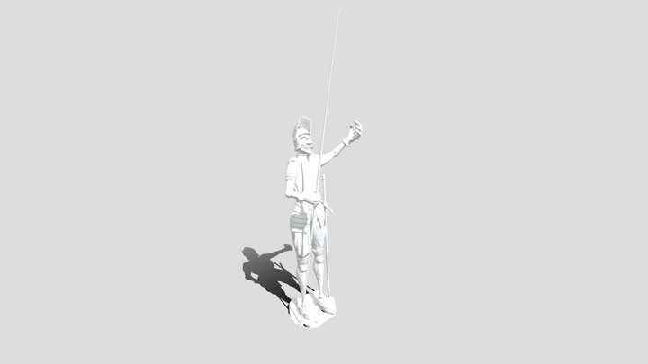 Don Quixote Full Solid 40cm To Head Dec 8m 3D Model