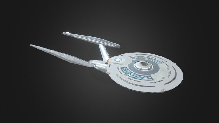 Star Trek Starfleet 32nd century style starship 3D Model