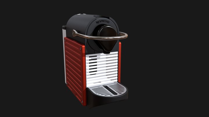 Nespresso Red Pixie 3D Model
