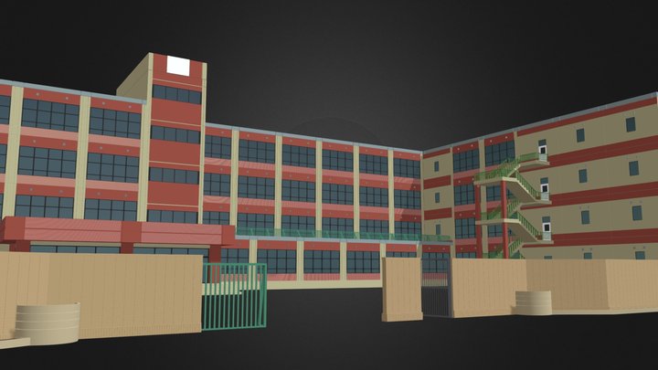 Japanese High School 3D Model