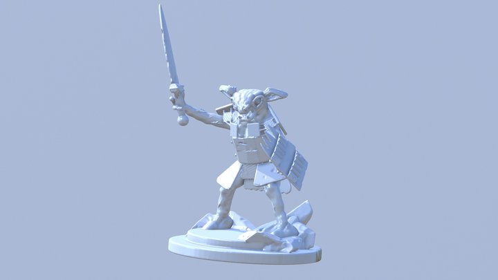 Goblin Warrior 3D Model