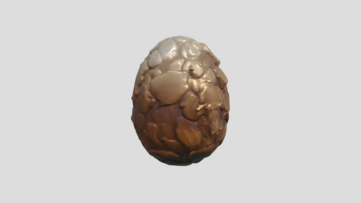 Clay Egg by Tripo 3D Model