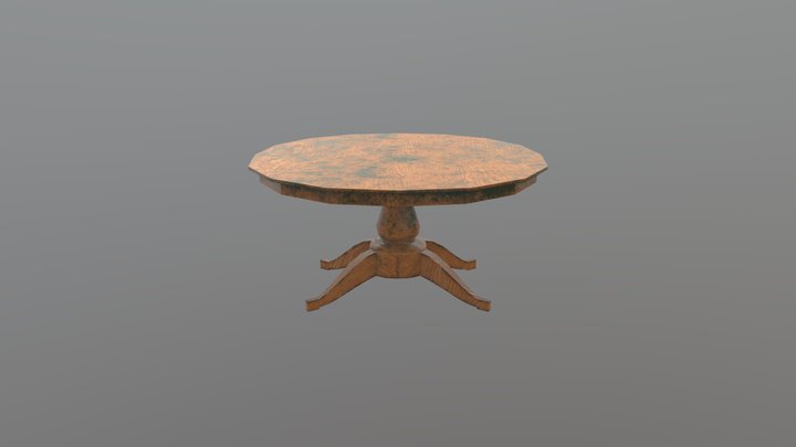 Mossy Table 3D Model