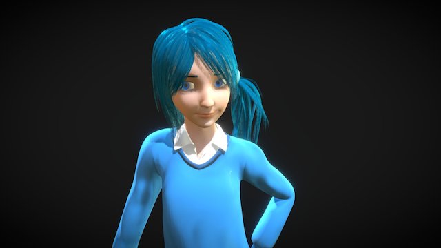 Little Girl 3D Model