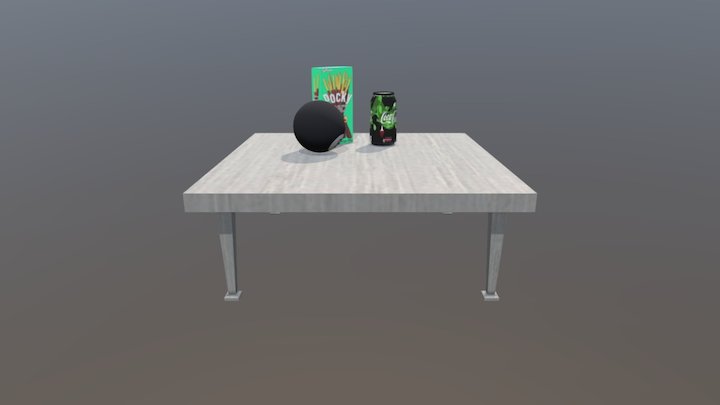 Cola, Pocky and The Magic 8 Ball 3D Model