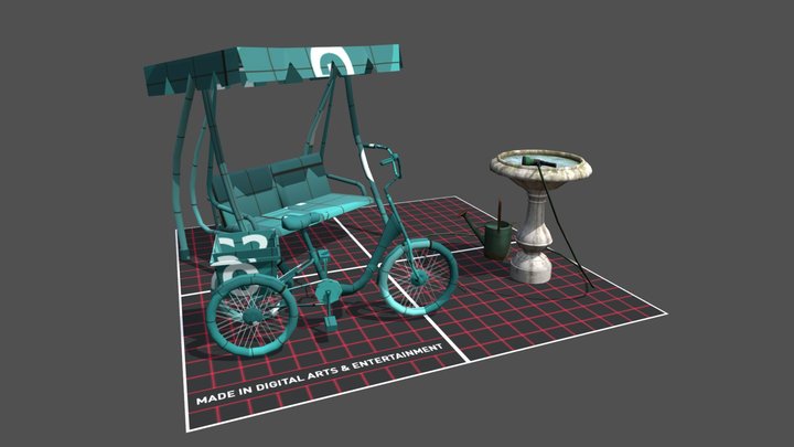 Grandma's House - 2 More detailed props 3D Model