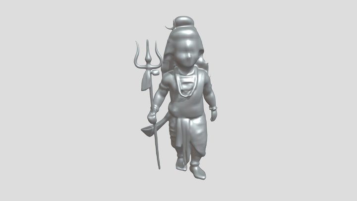 mythological figure with a trident 3D Model