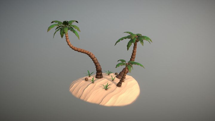 Palm trees 3D Model