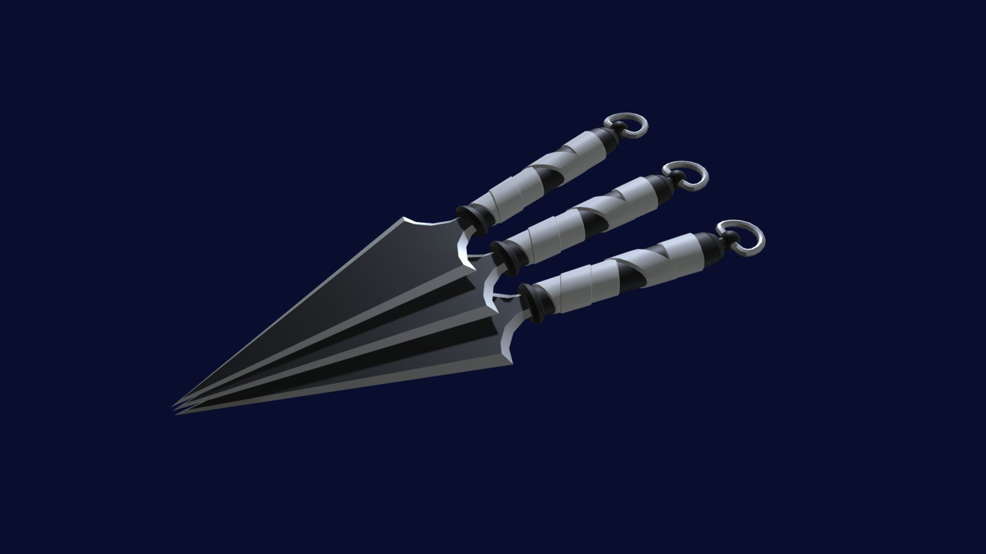 3D Low Poly Kunai - Download Free 3D model by Cajetan [2444ae5] - Sketchfab