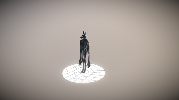 Stylised Anubis School Project 3D Model