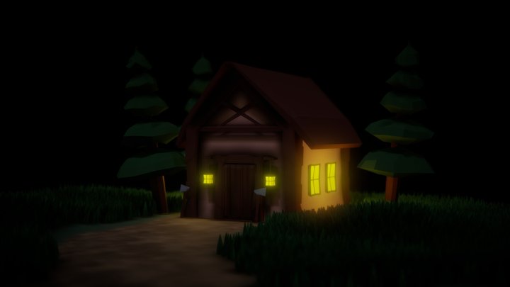 Lumberjack's Hut 3D Model