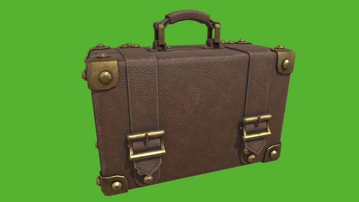 Suitcase LowPoly – Modelo 3D gratuito STL