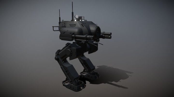 Mecha walker "Hoplite" 3D Model