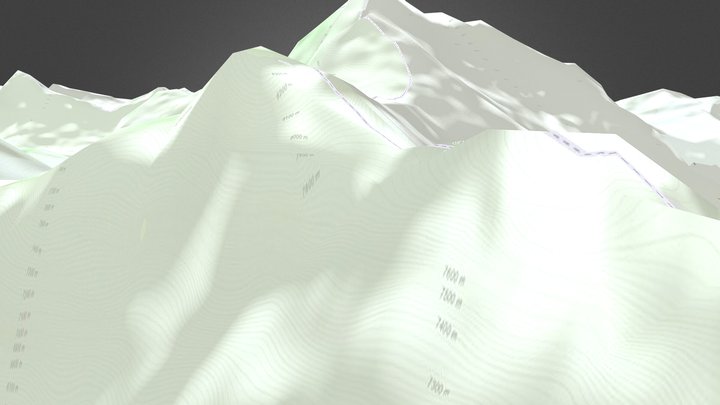 Mount Everest Topo Map