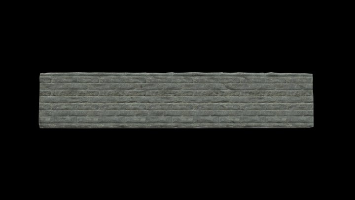 Stone-wall-006-001 – Kostenloses 3D-Modell STL