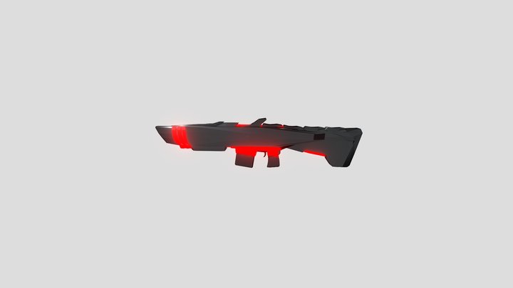 QV-17 (Futuristic Rifle) 3D Model