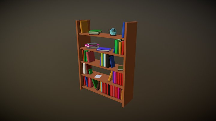 AS_Bookshelf 3D Model