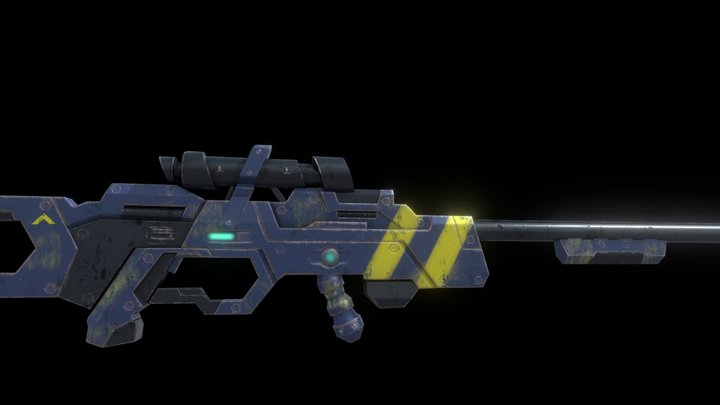 sci-fi gun 3D Model