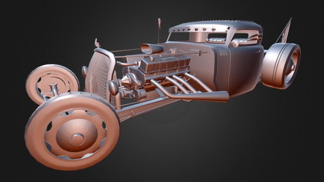 1952 Chevrolet Rat-Rod 3D Model