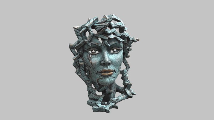 Venus Bust - Teal 3D Model