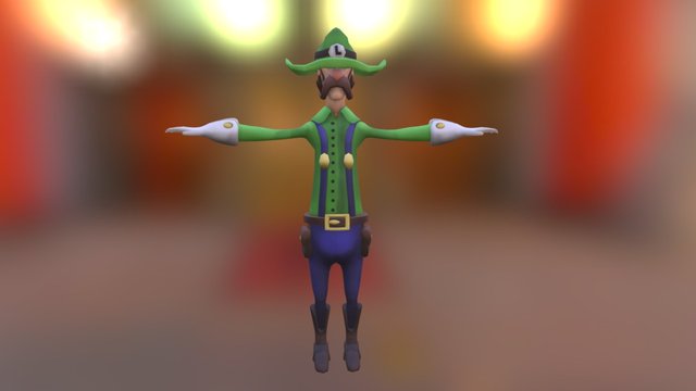 Luigiboy - Luigi Cowboy 3D Model
