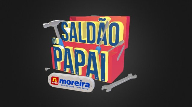 Selo Saldão do Papai Hiper Moreira 3D Model