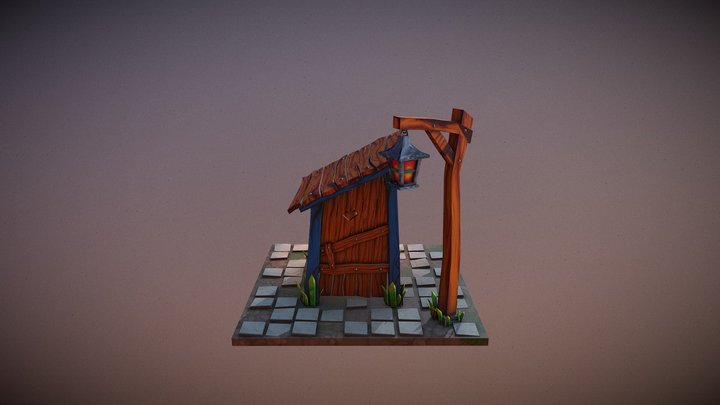 bañito cartoon 3D Model