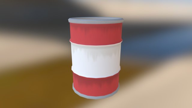 Open Barrel 3D Model