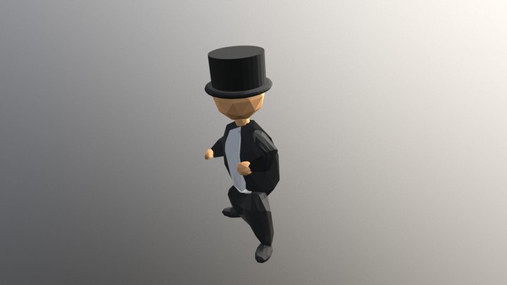 Cube Character 3D Model