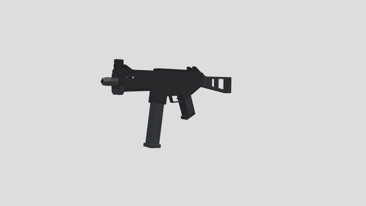 Heckler & Koch UMP-45 - Minecraft 3D Model