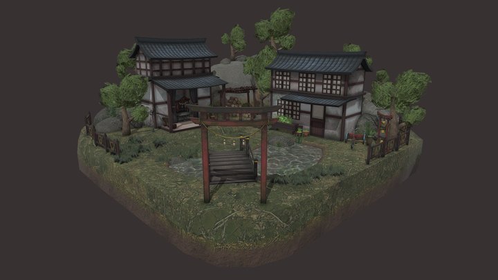 DAE Diorama - Grandma's House 3D Model