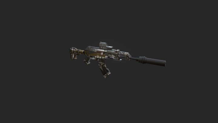 AK-74 3D model 3D Model