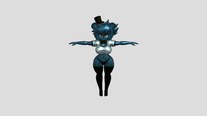 Fredina_with_blue_skin by wistonbennet27 3D Model