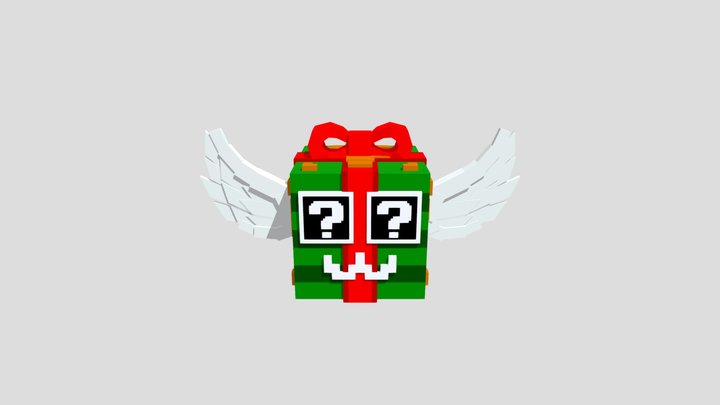 steal a brainrot Festive Lucky Block 3D Model